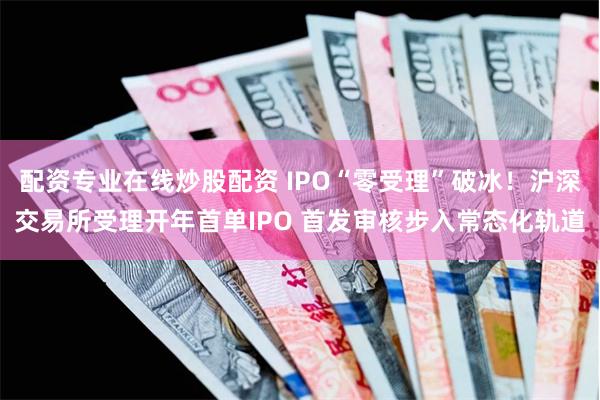 配资专业在线炒股配资 IPO“零受理”破冰！沪深交易所受理开年首单IPO 首发审核步入常态化轨道